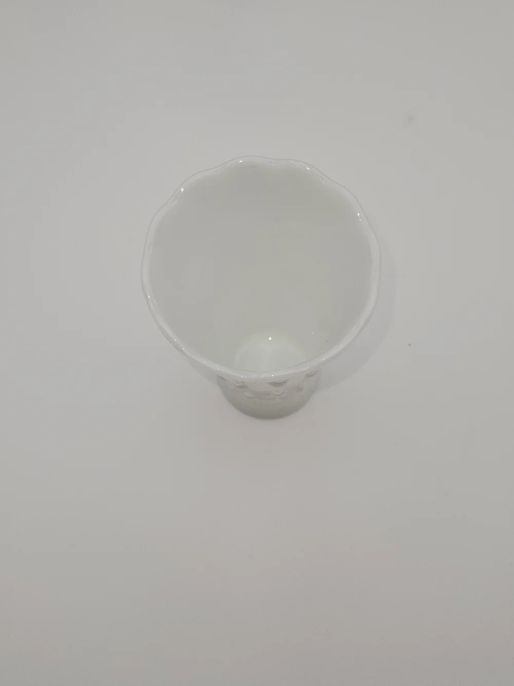 White Glass Decorative Bud Vase - Elegant Home Accent